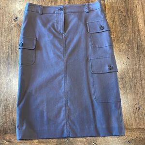 THEORY Brown Cargo Skirt 0